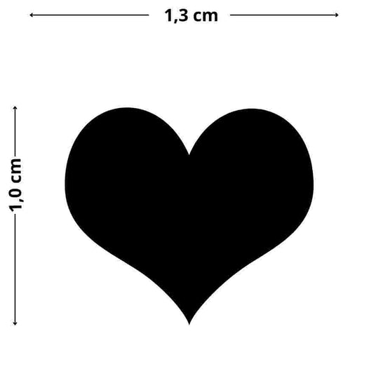Kleines Herz-Tattoo, minimalistisches temporäres Tattoo, Symbol der Liebe, dezentes Design für Hände, Füße oder den Hals.