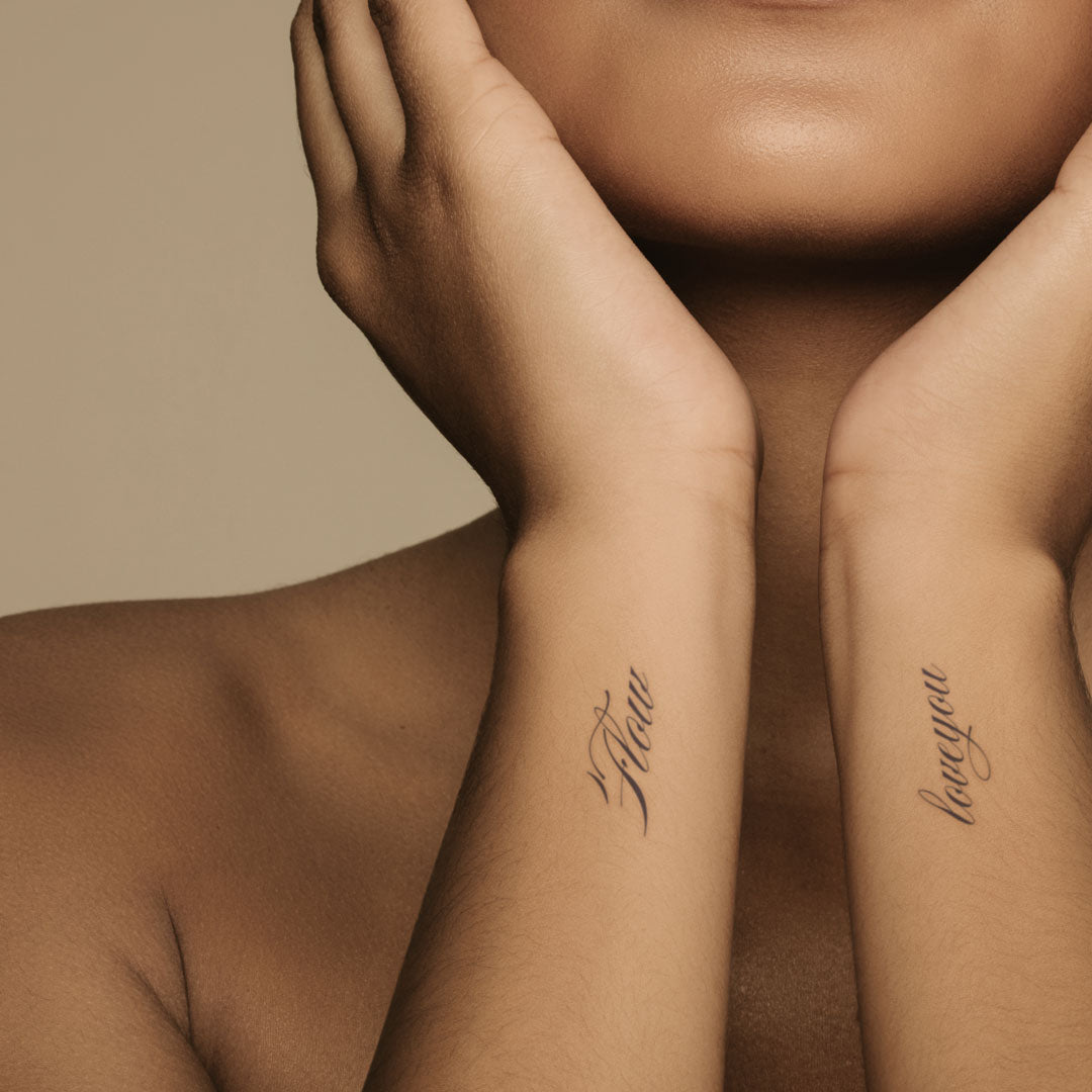 Two-person tattoo: Flow - loveyou