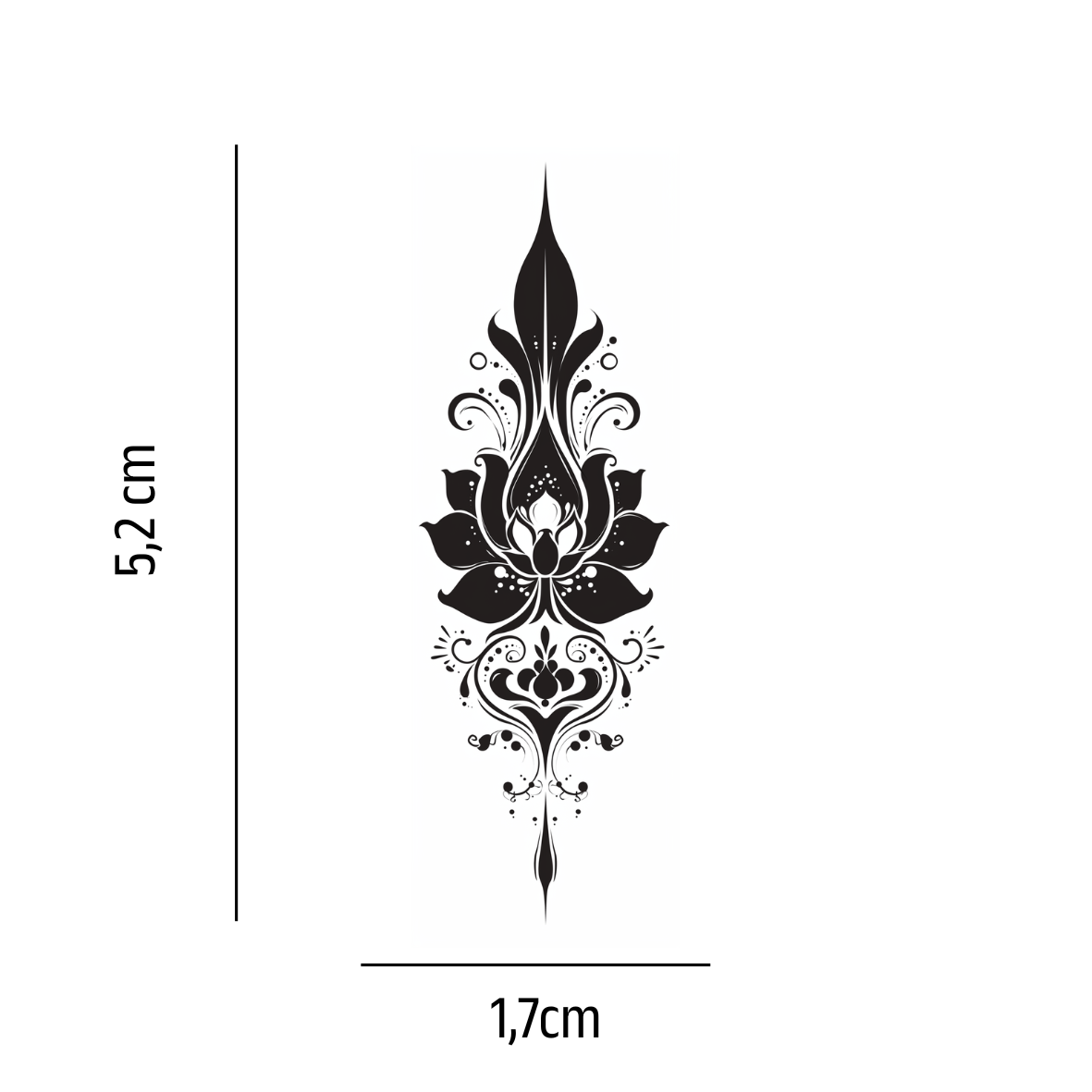 Yoga-Symbol – Dein Ornament für Balance und innere Stärke - Temporäres Tattoo (hält bis zu 2 Wochen)