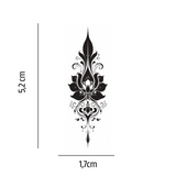 Yoga-Symbol – Dein Ornament für Balance und innere Stärke - Temporäres Tattoo (hält bis zu 2 Wochen)